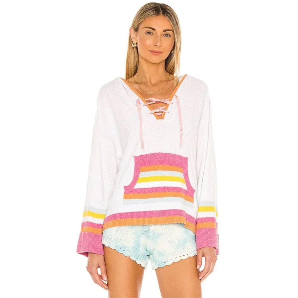 LoveShackFancy Fenmore Hoodie in White (small)